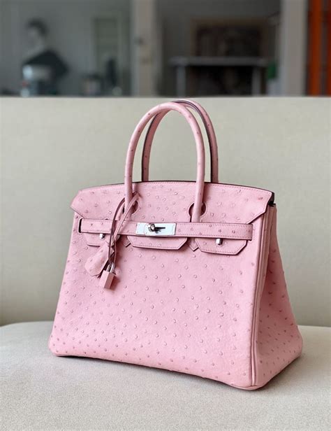 hermes 25 ostrich birkin pink price|Hermes Birkin 25 retail price.